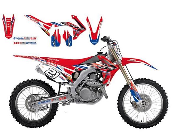 Afbeelding van DECAL KIT BLACKBIRD REPLICA 2016 HONDA CRF250R 14-16/450R 13-16 TEAM HRC HONDA
