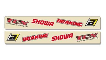 Afbeeldingen van BESCHERMINGSSTICKER ACHTERBRUG SUZUKI RMZ250-450 04-13 RM125-250 96-08