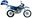 Afbeeldingen van GRAPHIC KIT BLAUW YAMAHA TT350 87-96 DREAM GRAPHIC