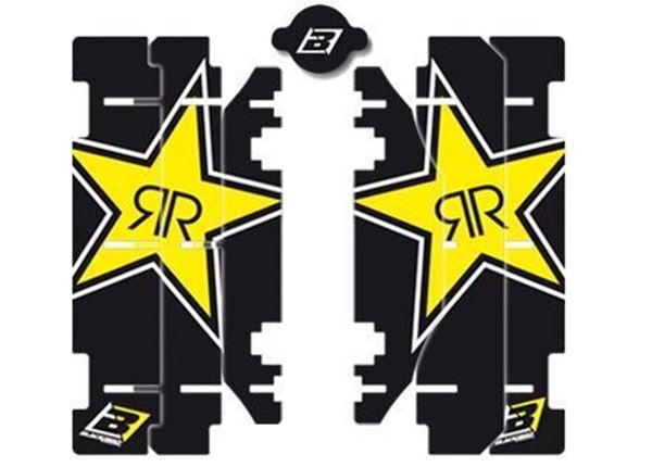 Afbeelding van Blackbird replica Rockstar Energy 2015 radiator louvers graphic kit Suzuki RM-Z250