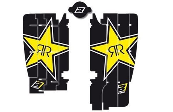 Afbeelding van Blackbird replica Suzuki Rockstar 2015 radiator louvers graphic kit Suzuki RM-Z450