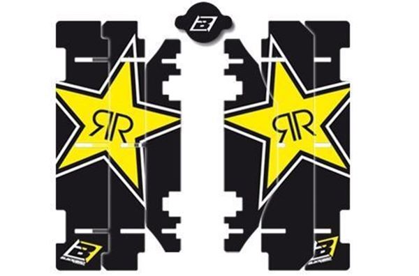 Afbeelding van Blackbird replica Rockstar Energy 2015 radiator louvers graphic kit Suzuki RM125/250