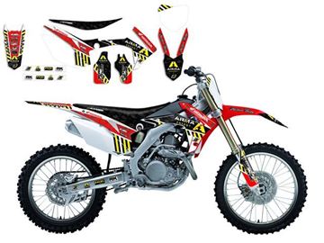 Afbeeldingen van GRAPHIC KIT+ZADELOVERTREK ARMA ENERGY HONDA CRF 250 14-15 CRF 450 13-15