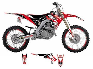 Afbeeldingen van GRAPHIC KIT+ZADELOVERTREK HONDA CRF450 05-08/DREAM GRAPHIC III
