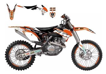 Afbeeldingen van GRAPHIC KIT+ZADELOVERTREK KTM SX/SXF 13 DREAM GRAPHIC III