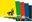 Afbeeldingen van BLAUW STICKERVEL AFM : 47X33CM / SET VAN 3