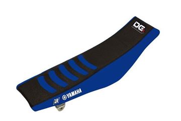 Afbeeldingen van ZADELOVERTREK BLACKBIRD DOUBLE GRIP3 YAMAHA YZ450F 10-13 ZWART BLAUW