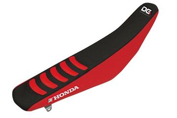 Afbeeldingen van ZADELOVERTREK BLACKBIRD DOUBLE GRIP3 HONDA CR125R/CR250R 02-07 ZWART ROOD