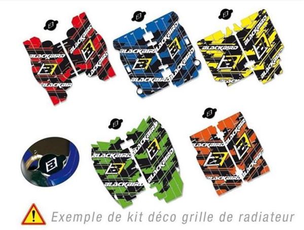 Afbeelding van GRAPHIC KIT RADIATORROOSTER YAMAHA YZ 125/250 02-15 BLAUW DREAM GRAPHIC III