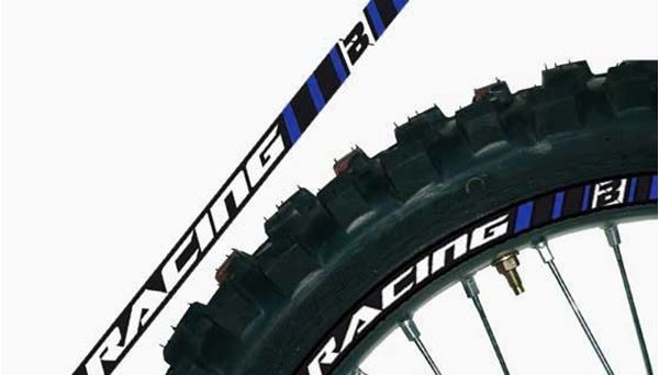 Afbeelding van BLAUWE VELGSTICKER UNIVERSEEL KIT VOOR 2 WIELEN