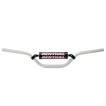 Afbeeldingen van Renthal Handleb+Pad YZ85 02-.. CRF150 07-.. Mini Racer Silv.