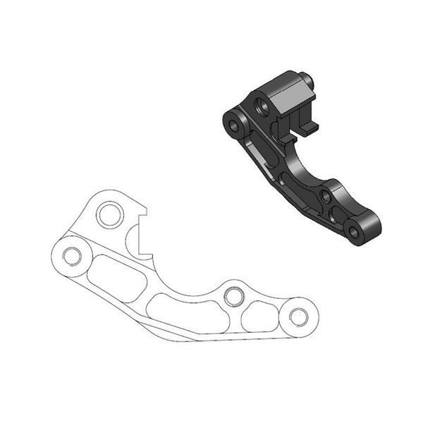 Afbeelding van MMT Oversize 260 Adapter Kawasaki/Suzuki RM 06-08
