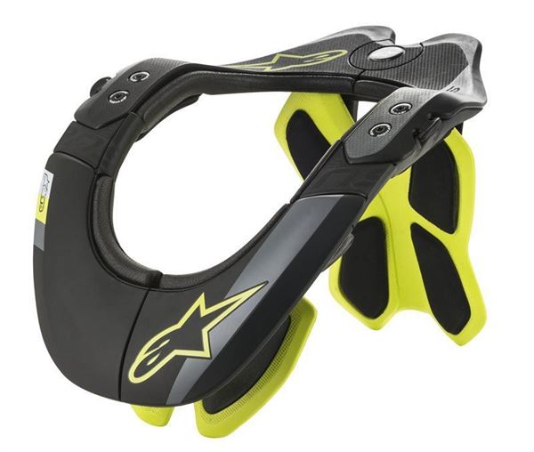Afbeelding van BNS Tech 2 Neckbrace - Black/Yellow - Alpinestars