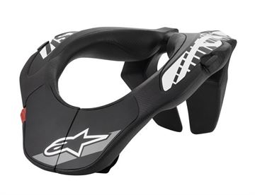 Afbeeldingen van Youth Neck Support - Black/White - Alpinestars