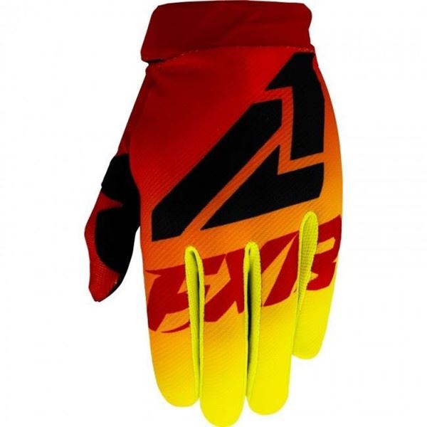 Afbeelding van Youth Clutch Strap Crosshandschoen - Hi-Vis/Rood - FXR