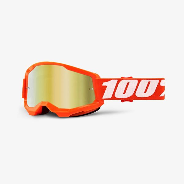 Afbeelding van 100% Strata 2 Orange Crossbril - Spiegel lens