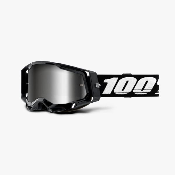 Afbeelding van 100% Racecraft 2 Black Crossbril - Spiegel lens
