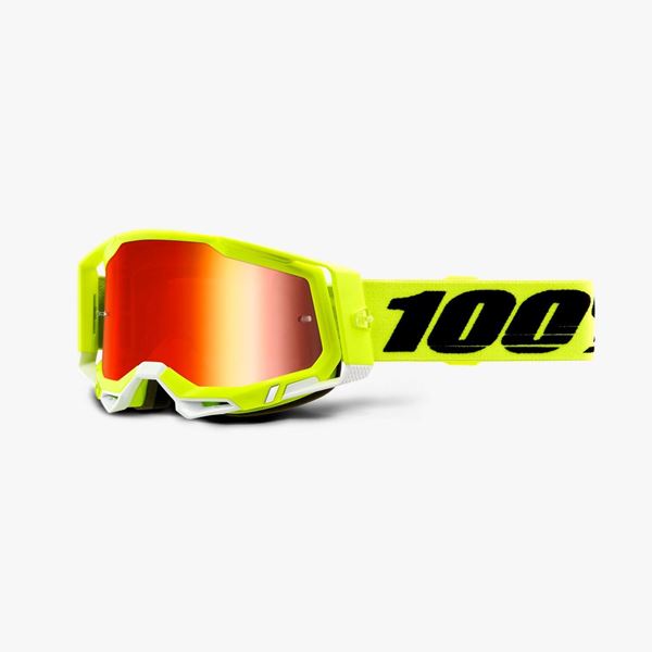 Afbeelding van 100% Racecraft 2 Yellow Crossbril - Spiegel lens