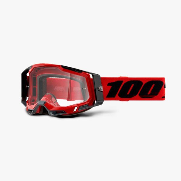 Afbeelding van 100% Racecraft 2 Red Crossbril - Helder