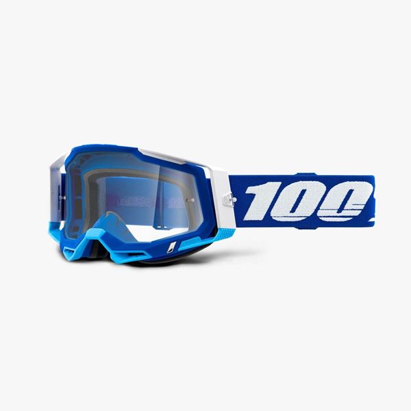 Afbeelding van 100% Racecraft 2 Blue Crossbril - Helder