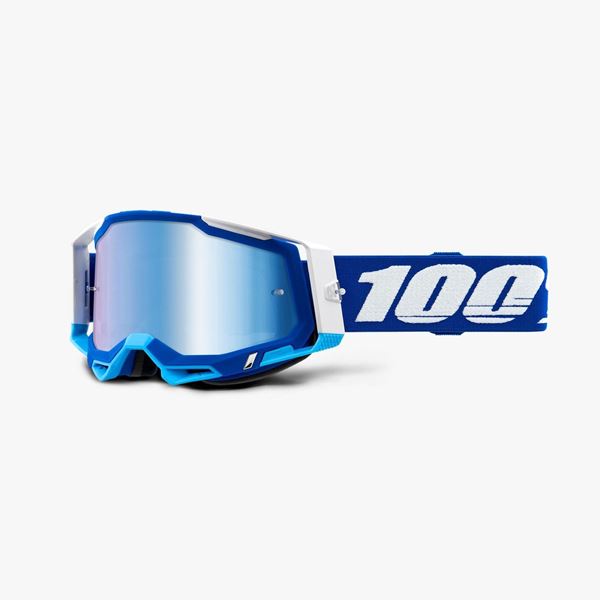 Afbeelding van 100% Racecraft 2 Blue Crossbril - Spiegel lens