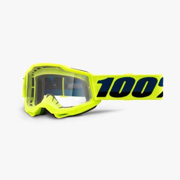 Afbeeldingen van 100% Accuri 2 Crossbril Youth - Yellow - Heldere lens
