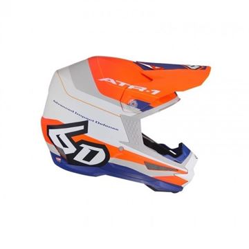 Afbeeldingen van 6D Crosshelm ART-1 PACE Orange/Blue/White