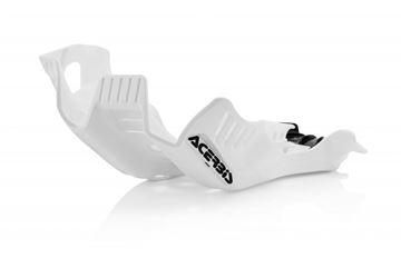Afbeeldingen van SKID PLATE HUSQ TC + KTM SX 250 19-20 - WHITE/BLACK