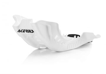 Afbeeldingen van SKID PLATE HUSQ FC + KTM SXF 250/350 19-20 - WHITE/BLACK