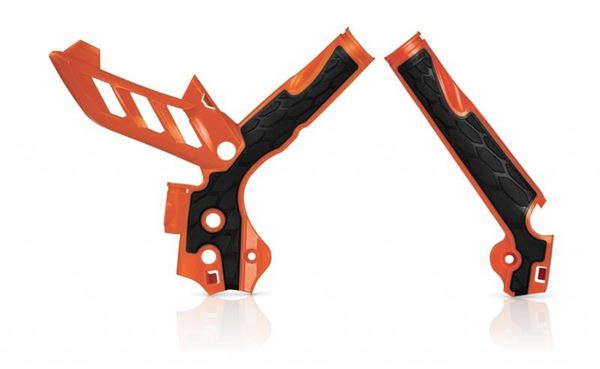 Afbeelding van FRAME PROTECTOR X-GRIP KTM SX+SXF 11/15 + EXC+EXCF 12/16 - ORANGE