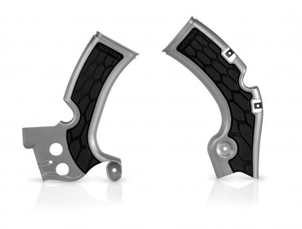Afbeelding van FRAME PROTECTOR X-GRIP KAWASAKI KXF450 09/18 - SILVER