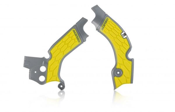 Afbeelding van FRAME PROTECTOR X-GRIP SUZUKI RMZ 450 08/17 – GREY/YELLOW