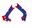 Afbeeldingen van FRAME PROTECTOR X-GRIP CRF450R 17/18 + CRF250 18/19 – RED/BLUE