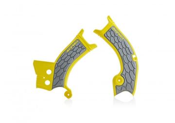 Afbeeldingen van FRAME PROTECTOR X-GRIP SUZUKI RMZ 450 18/20 - YELLOW/GREY