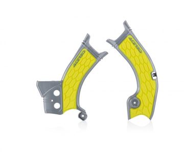 Afbeeldingen van FRAME PROTECTOR X-GRIP SUZUKI RMZ 450 18/20 - GREY/YELLOW