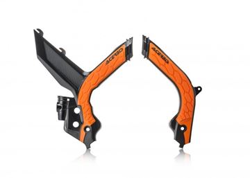 Afbeeldingen van FRAME PROTECTOR X-GRIP KTM SX-SXF 19-20 - BLACK/ORANGE