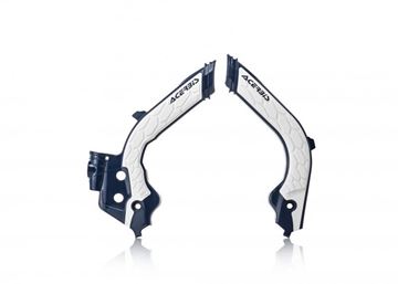 Afbeeldingen van FRAME PROTECTOR X-GRIP HUSQ TC-FC 19-20 - WHITE/BLUE