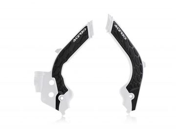 Afbeeldingen van FRAME PROTECTOR X-GRIP HUSQ TC-FC 19-20 - WHITE/BLACK