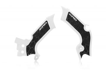 Afbeeldingen van FRAME PROTECTORﾠX-GRIP KAW KXF 450 19-20 - WHITE/BLACK