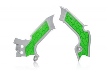 Afbeeldingen van FRAME PROTECTORﾠX-GRIP KAW KXF 450 19-20 - GREY/GREEN