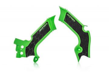 Afbeeldingen van FRAME PROTECTORﾠX-GRIP KAW KXF 450 19-20 - GREEN/BLACK