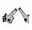 Afbeeldingen van FRAME PROTECTOR X-GRIP SUZUKI DR 650 - BLACK/GREY