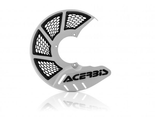 Afbeelding van FRONT DISC COVER X-BRAKE VENTED - WHITE/BLACK