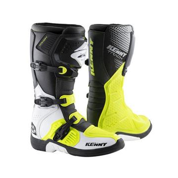 Afbeeldingen van Kenny Track Boots - White / Neon Yellow