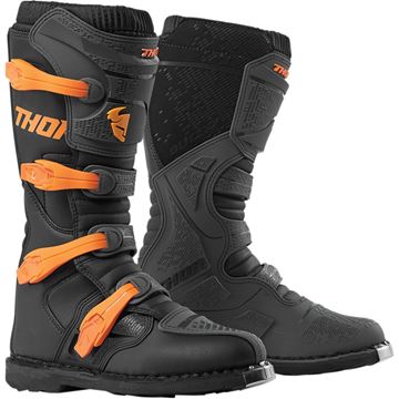 Afbeeldingen van Thor Blitz XP S9 Boots - Charcoal / Orange
