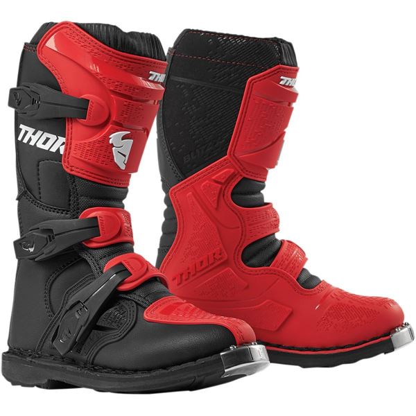 Afbeelding van Thor Blitz XP S9 Youth Boots - Red / Black
