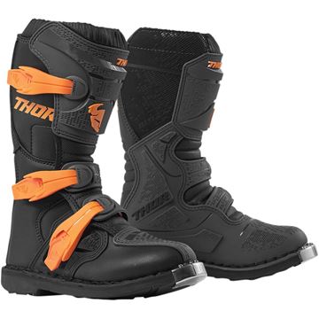 Afbeeldingen van Thor Blitz XP S9 Youth Boots - Charcoal / Orange