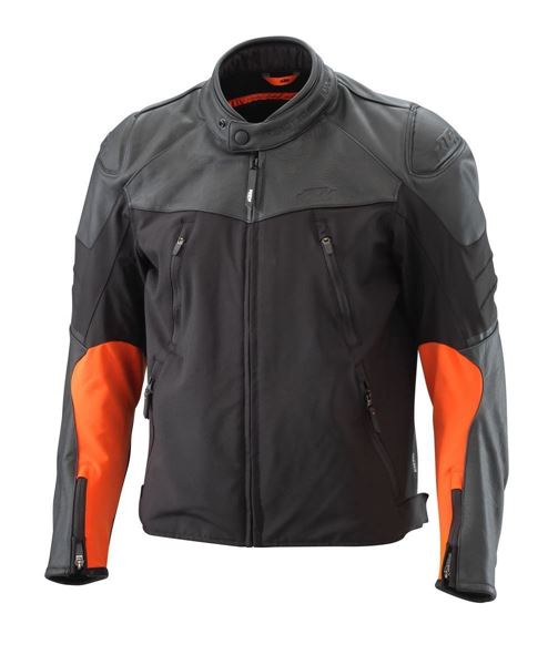 KTM TENSION LEATHER JACKET Perfectly ventilated premium leather/textile ...