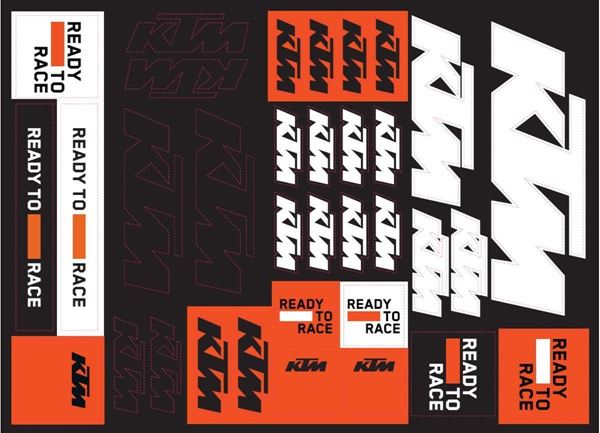 Afbeelding van KTM CORPORATE STICKER SHEET