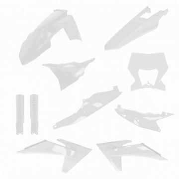 Afbeeldingen van Plasticset KTM 2024 EXC Wit